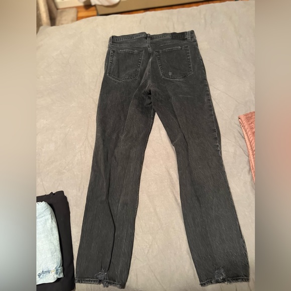 Abercrombie Ultra High Rise 90s Straight Jean Size 14 Long - Picture 3 of 6